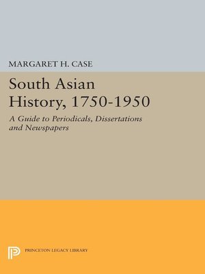 cover image of South Asian History, 1750-1950